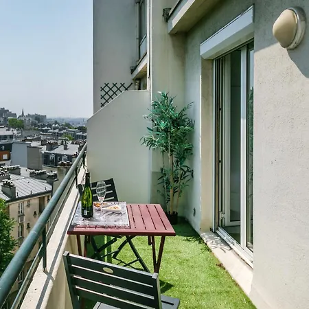 Apartmán Buttes Chaumont Botzaris View Paříž